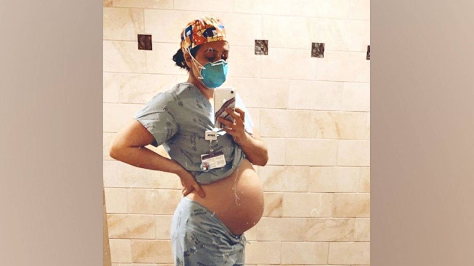 PHOTO: Taylor Poynter is working as a physician assistant in an Illinois emergency room during the third trimester of her pregnancy.