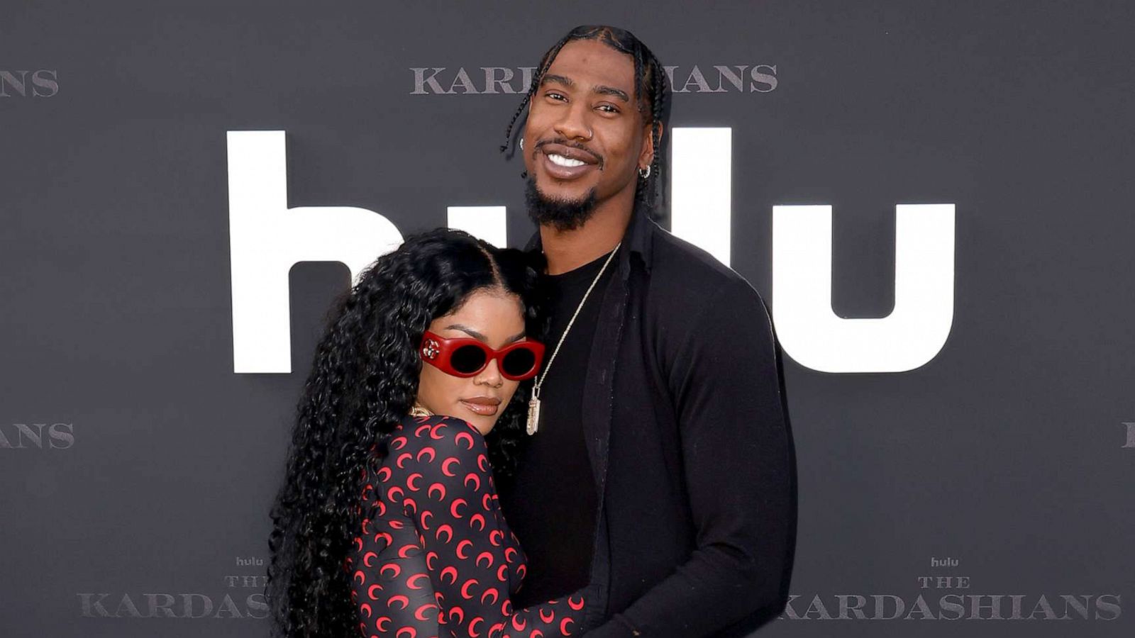 PHOTO: Teyana Taylor and Iman Shumpert attend the Los Angeles premiere of Hulu's new show "The Kardashians" at Goya Studios on April 07, 2022 in Los Angeles.