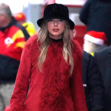 PHOTO: Taylor Swift arrives for a game between the Kansas City Chiefs and the Houston Texans at Arrowhead Stadium, Dec. 21, 2024, in Kansas City, Missouri. 