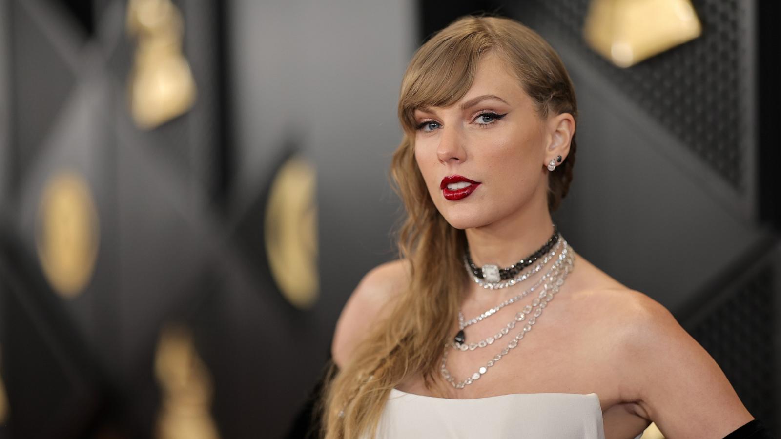 PHOTO: Taylor Swift attends the 66th GRAMMY Awards at Crypto.com Arena, Feb. 4, 2024, in Los Angeles.