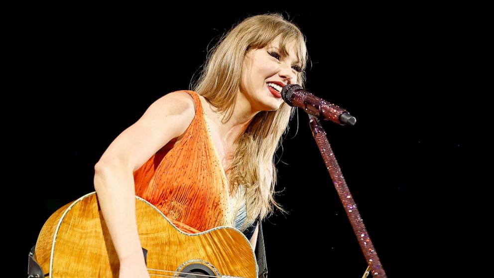 PHOTO: Taylor Swift performs onstage during "Taylor Swift | The Eras Tour" at Rogers Centre, Nov. 14, 2024, in Toronto.