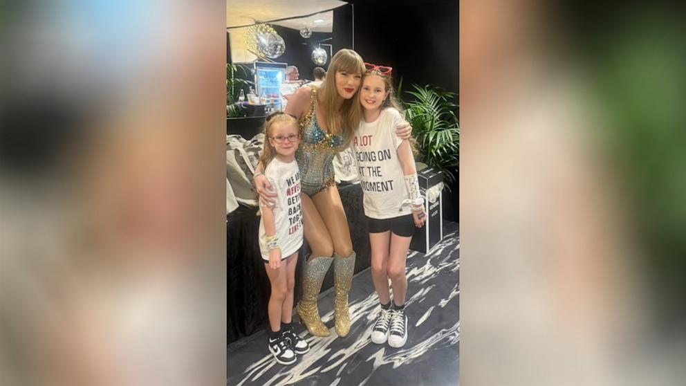 PHOTO: Sami Foster shared on TikTok photos of Taylor Swift meeting with two young victims of the Southport stabbing spree.