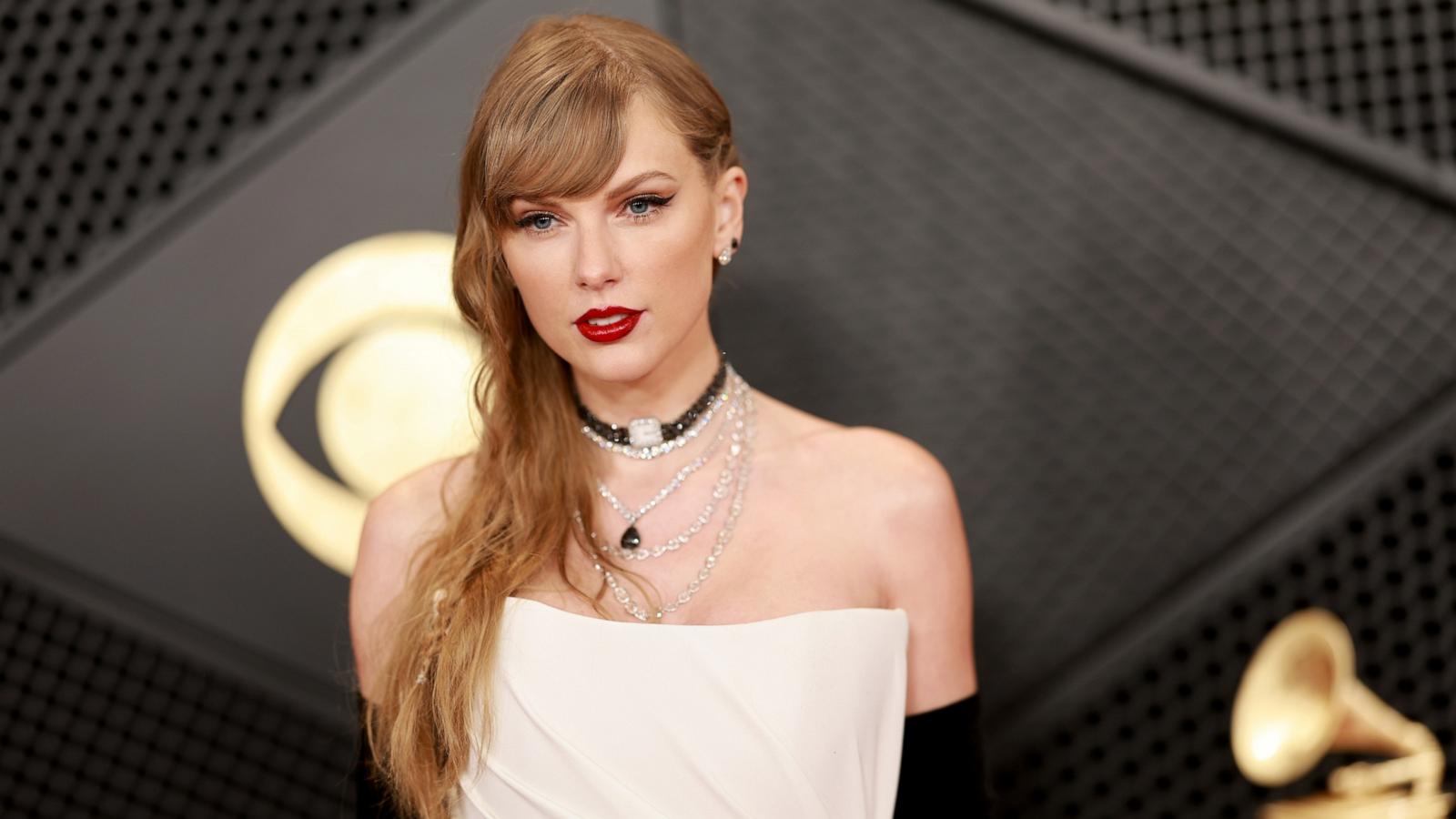 PHOTO: Taylor Swift attends the 66th GRAMMY Awards at Crypto.com Arena on Feb. 04, 2024 in Los Angeles.