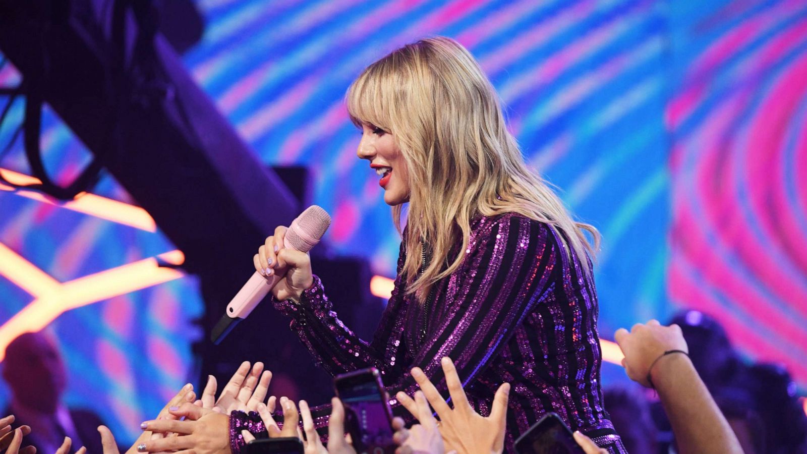 PHOTO: Taylor Swift performs onstage at The Prime Day concert, presented by Amazon Music on July 10, 2019, at Hammerstein Ballroom in New York.