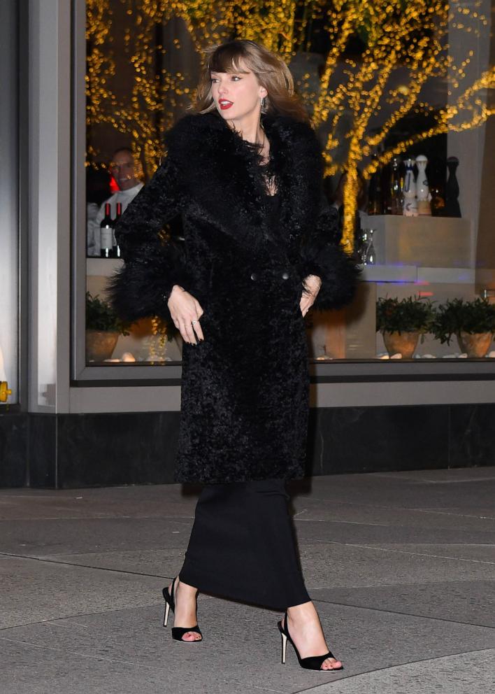 PHOTO: Taylor Swift leaves the "Poor Things" premiere after party on Dec. 6, 2023, in New York.