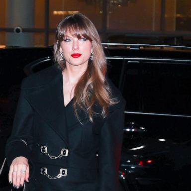 PHOTO: Taylor Swift is seen arriving to Nobu Downtown in Financial District on Jan. 17, 2025, in New York.