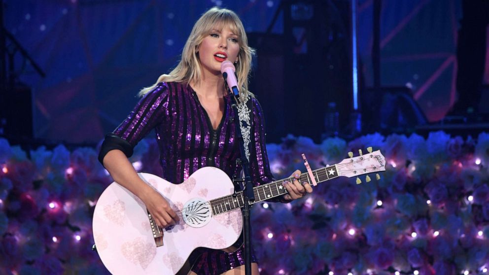 PHOTO: Taylor Swift performs onstage as Taylor Swift, Dua Lipa, SZA and Becky G perform at The Prime Day concert, presented by Amazon Music at on July 10, 2019 at Hammerstein Ballroom in New York City.