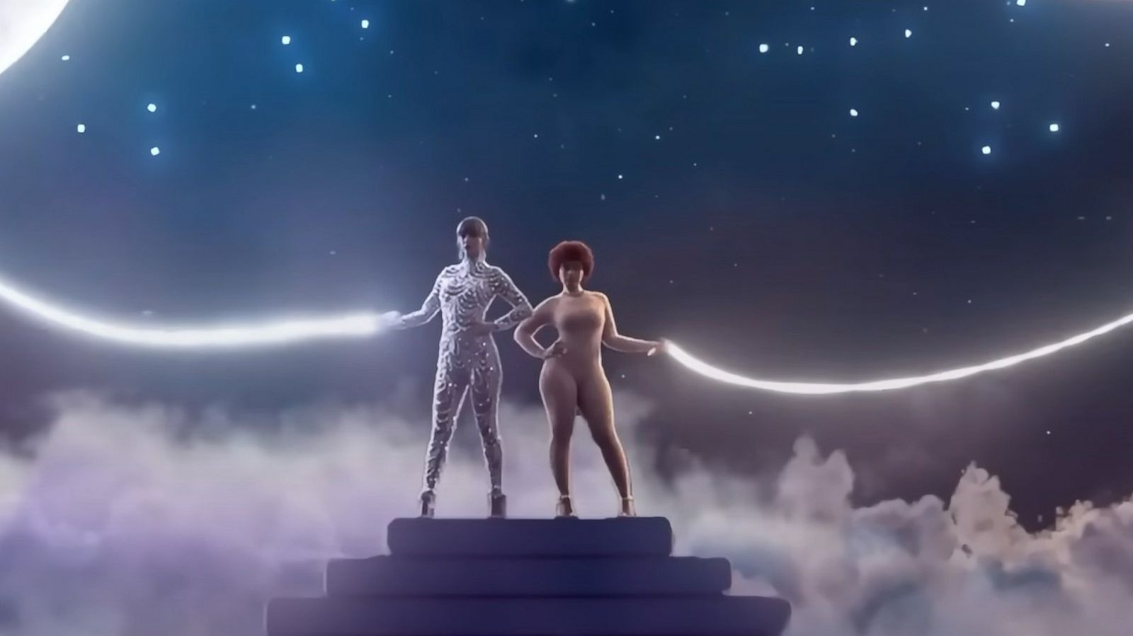 PHOTO: Taylor Swift and Ice Spice appear in the official visualizer from "Karma (feat. Ice Spice)."