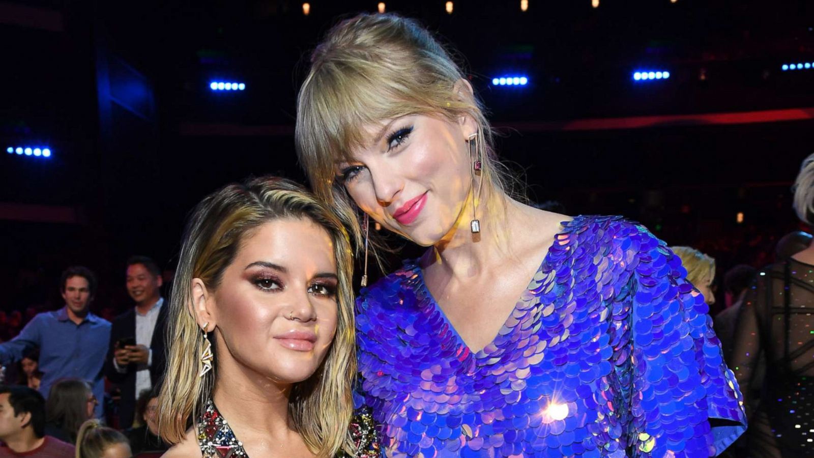 PHOTO: Maren Morris and Taylor Swift attend the 2019 iHeartRadio Music Awards on March 14, 2019 in Los Angeles.