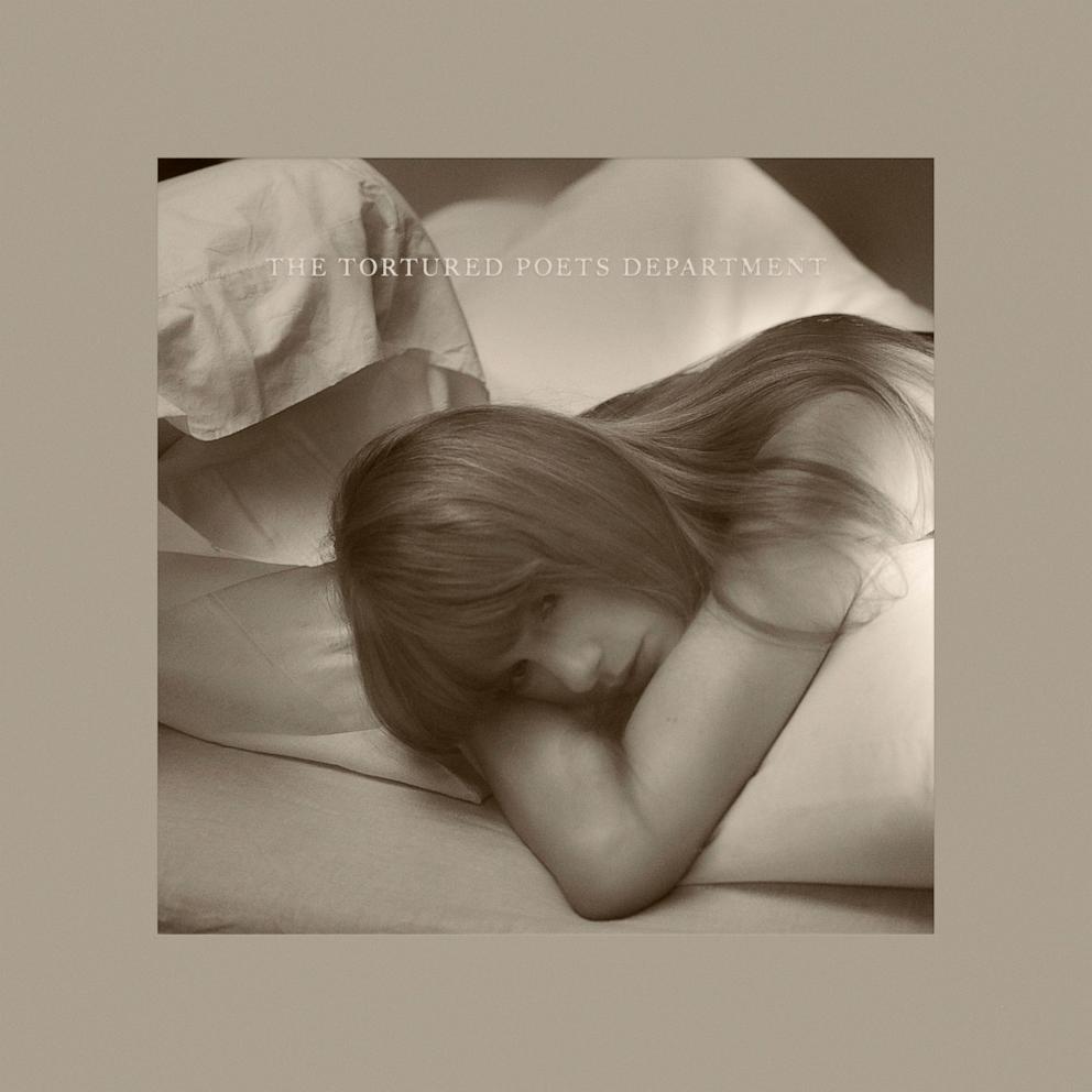 PHOTO: This cover image released by Republic Records show "The Tortured Poets Department" by Taylor Swift. 