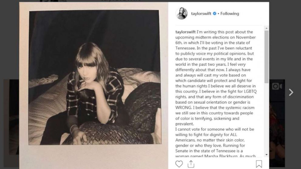 Taylor Swift breaks her political silence, endorses Democrats in