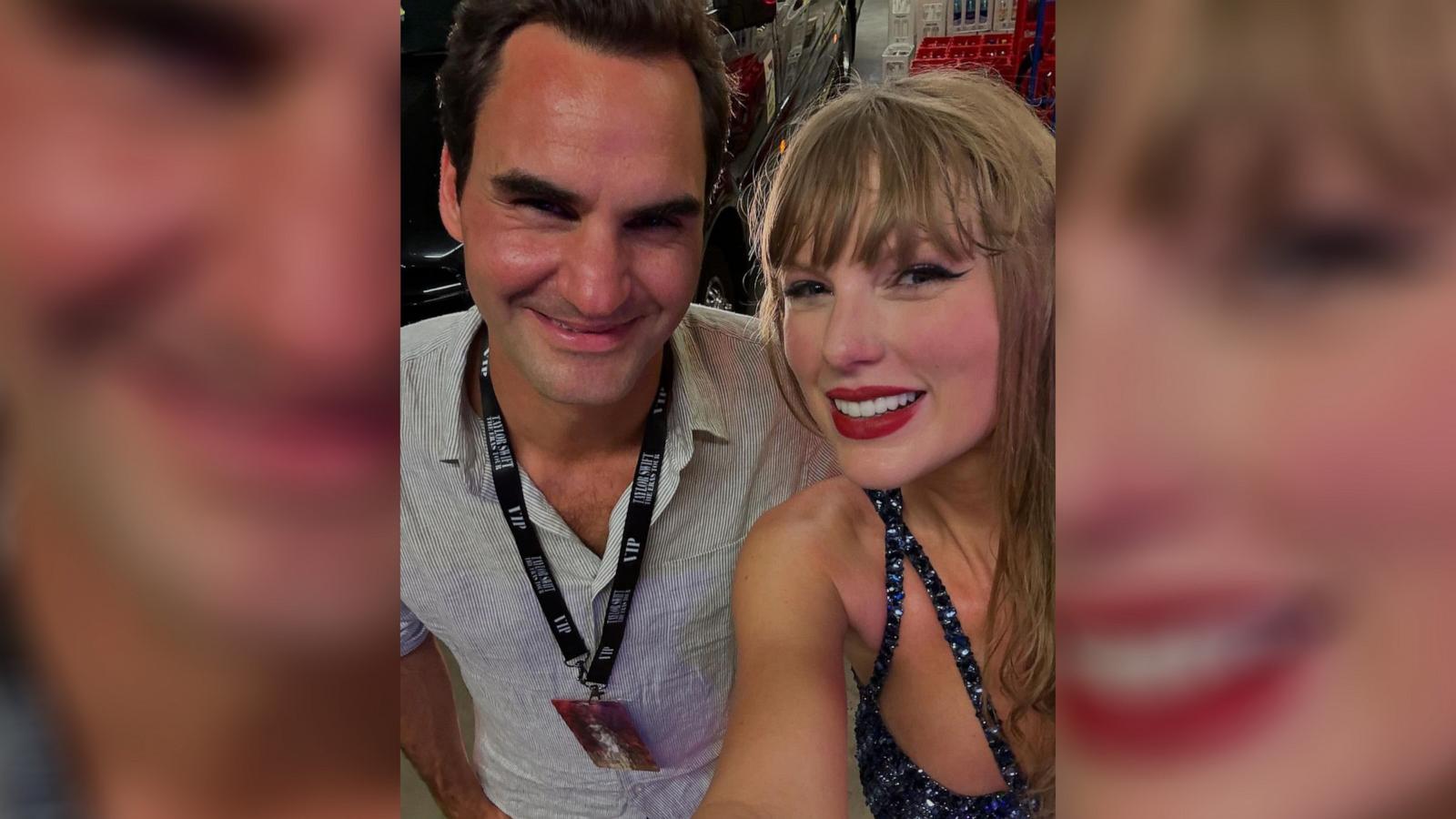 PHOTO: Taylor Swift appears with Roger Federer in a photo posted to his Instagram account.