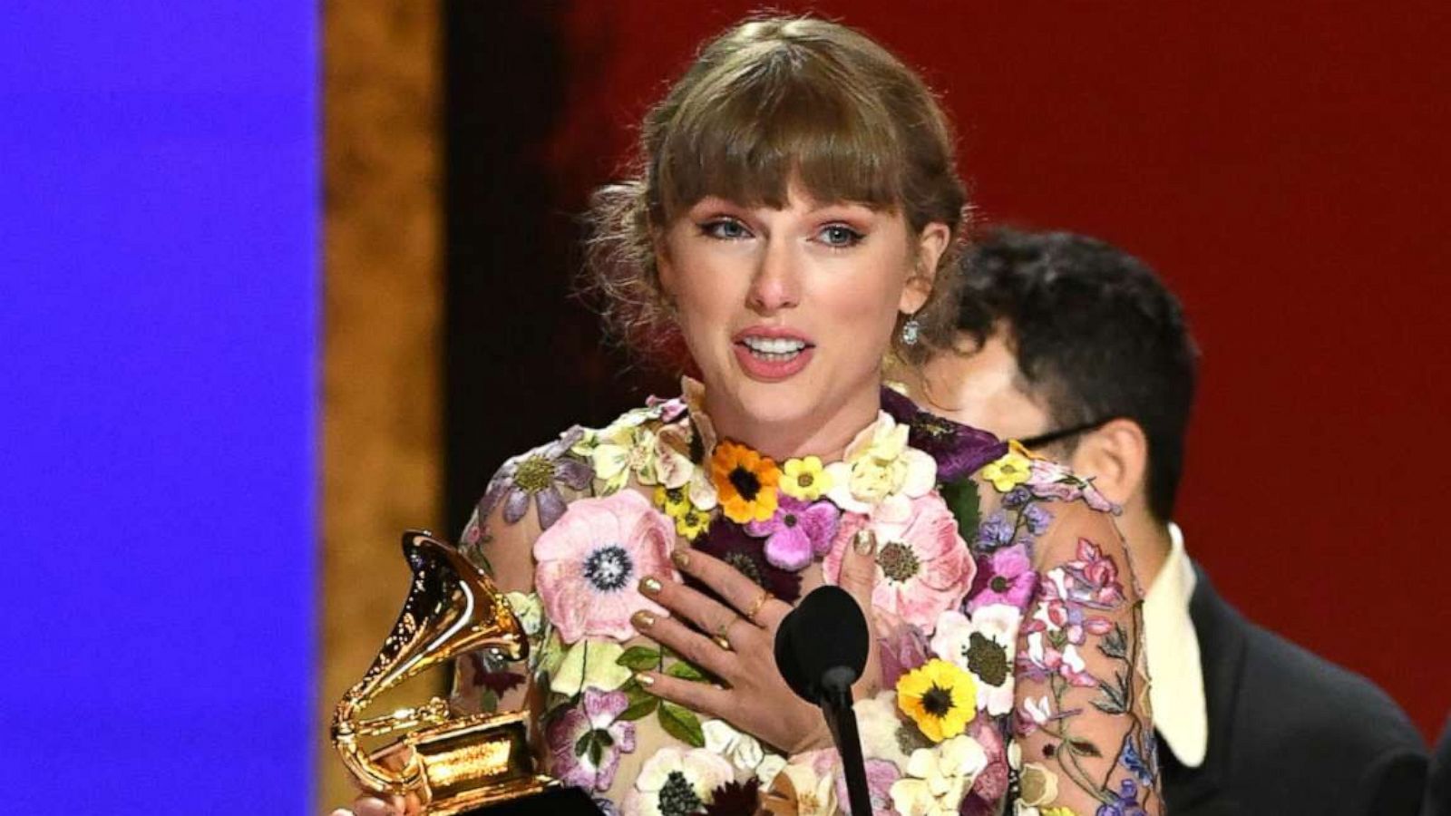 PHOTO: Taylor Swift accepts the Album of the Year award for 'Folklore' onstage during the 63rd Annual GRAMMY Awards at Los Angeles Convention Center on March 14, 2021 in Los Angeles.