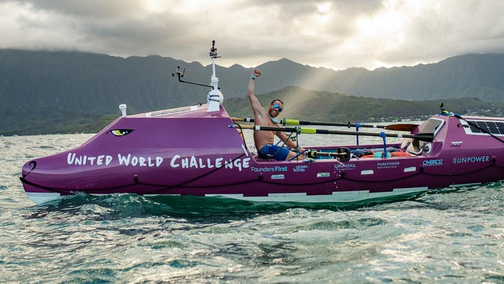 VIDEO: Man to row alone from Hawaii to Australia for ocean conservation