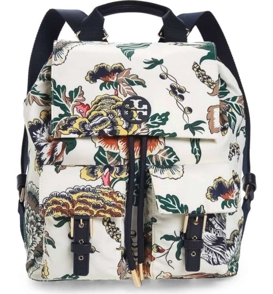 PHOTO: Tory Burch, Tilda Print Nylon Flap Backpack, $248