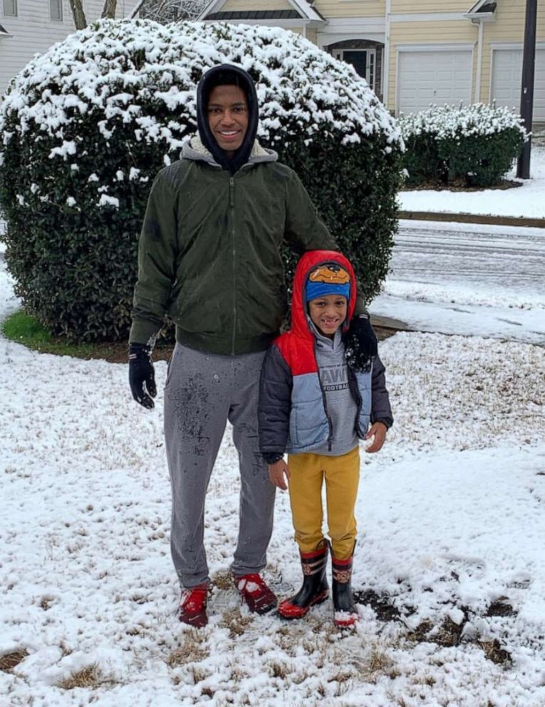 PHOTO: Jerome, 17 and Jace, 6 of Marietta, Georgia, were adopted by Jerome's former teacher, Chelsea Haley.