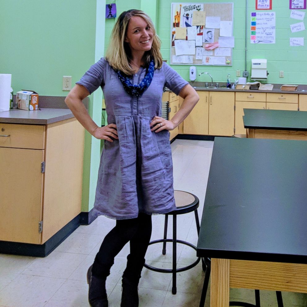 VIDEO: This is why a New Jersey middle school teacher is wearing the same dress for 100 days