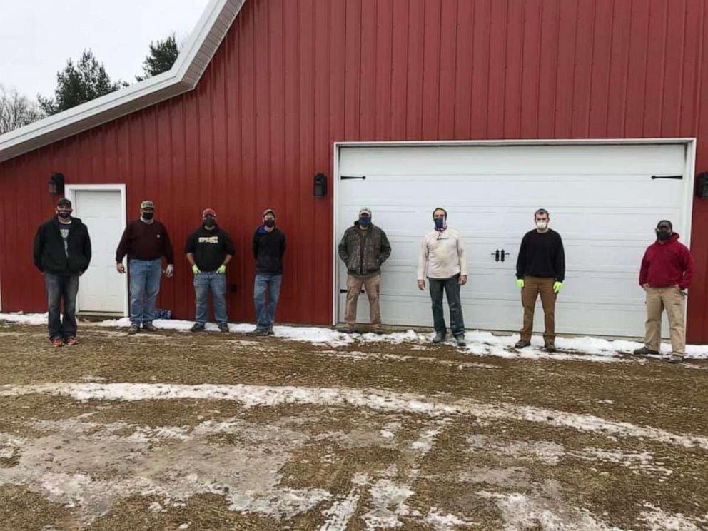 PHOTO: Nate Evans, a 7th grade literacy teacher from Ankeny, launched the project he calls Woodworking with a Purpose. He and 50-plus volunteers have built roughly 600 desks for kids.