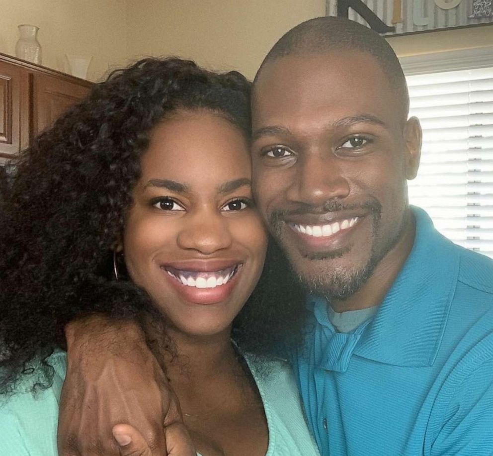 PHOTO: Tavious Peterkin, a teacher from Surprise, Arizona, is seen in an undated photo with his wife, Jessica.