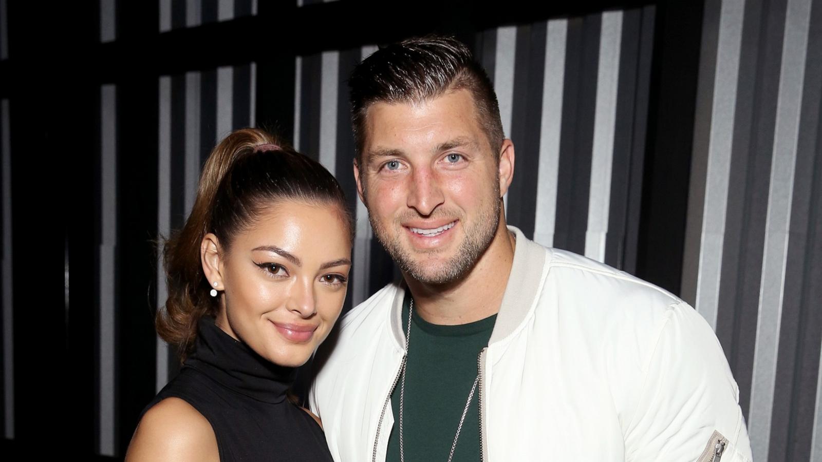 PHOTO: Demi-Leigh Nel-Peters and Tim Tebow attend DIRECTV Super Saturday Night 2019, Feb. 2, 2019, in Atlanta.