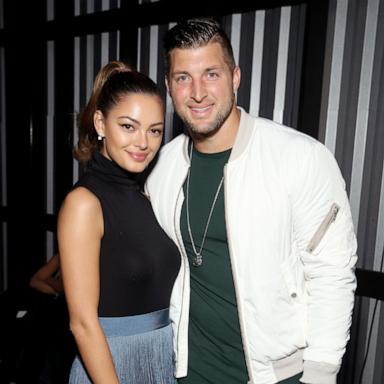 PHOTO: Demi-Leigh Nel-Peters and Tim Tebow attend DIRECTV Super Saturday Night 2019, Feb. 2, 2019, in Atlanta.