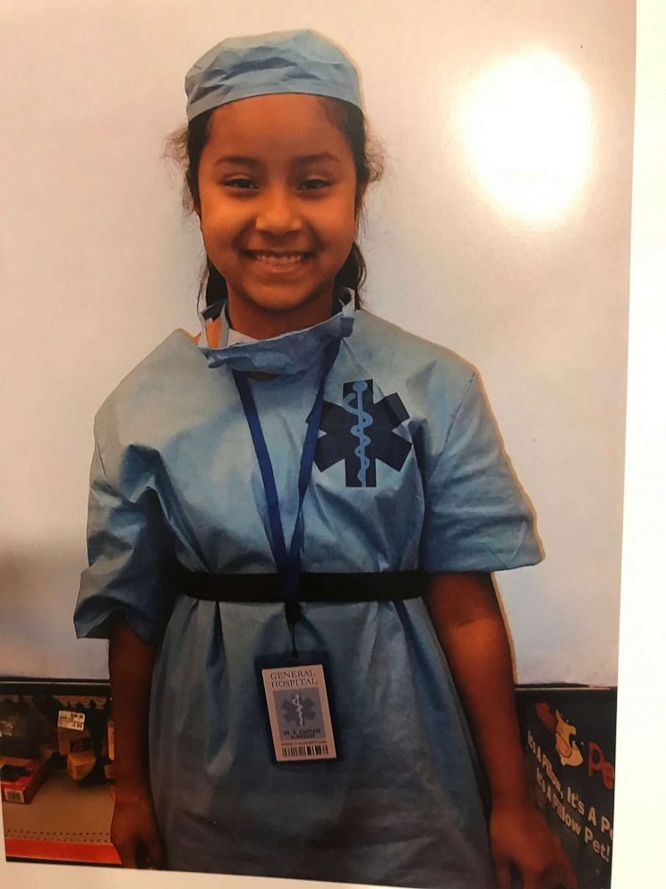 PHOTO: Alondra Carmona, 18, a senior at Yes Prep East End in Houston, Texas, was recently accepted to Barnard College in New York. Here, Alondra is seen when she was a child dressed up as a doctor. 