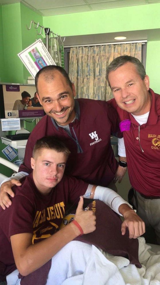 PHOTO: Matt Driscoll, a college student and athlete from Akron, Ohio, was a patient at Akron Children's for over three years. The 19-year-old was diagnosed with acute lymphoblastic leukemia in 2016 when he was a sophomore in high school.