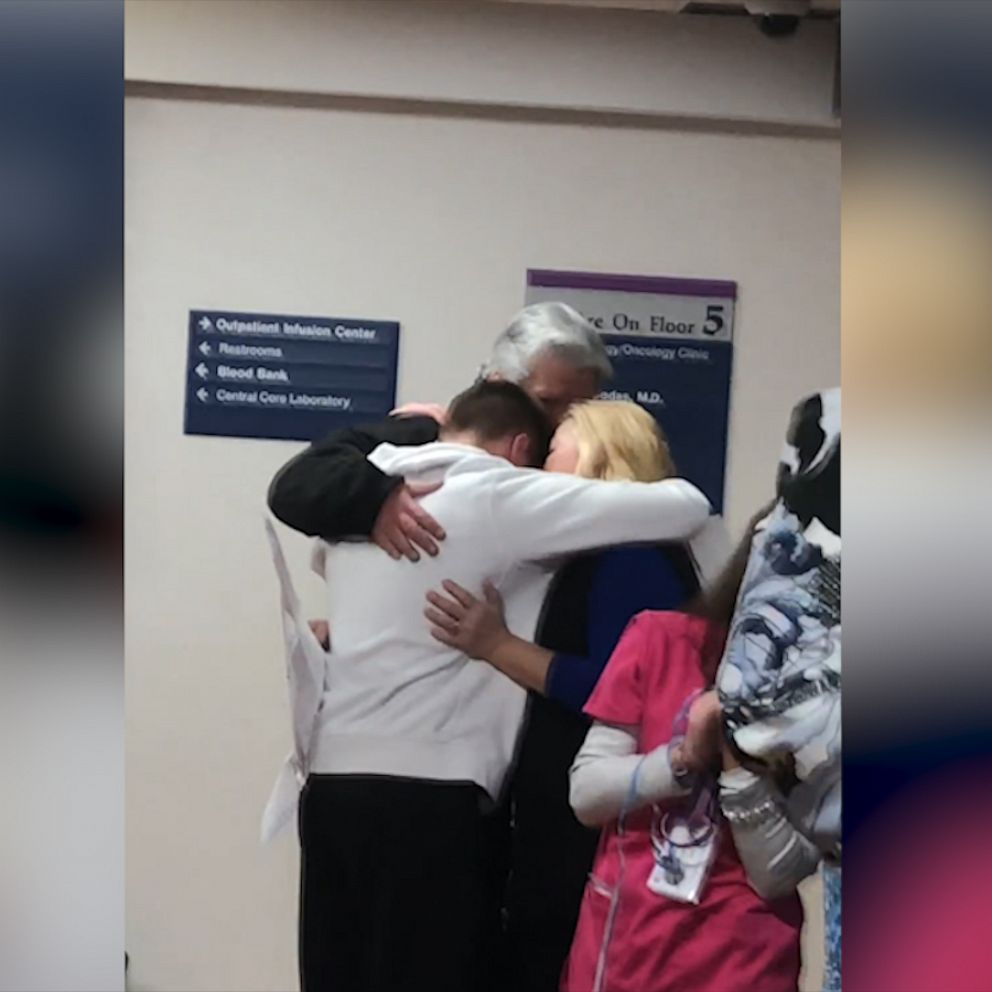 VIDEO: Teen cries tears of joy as he rings bell signifying he's cancer-free 