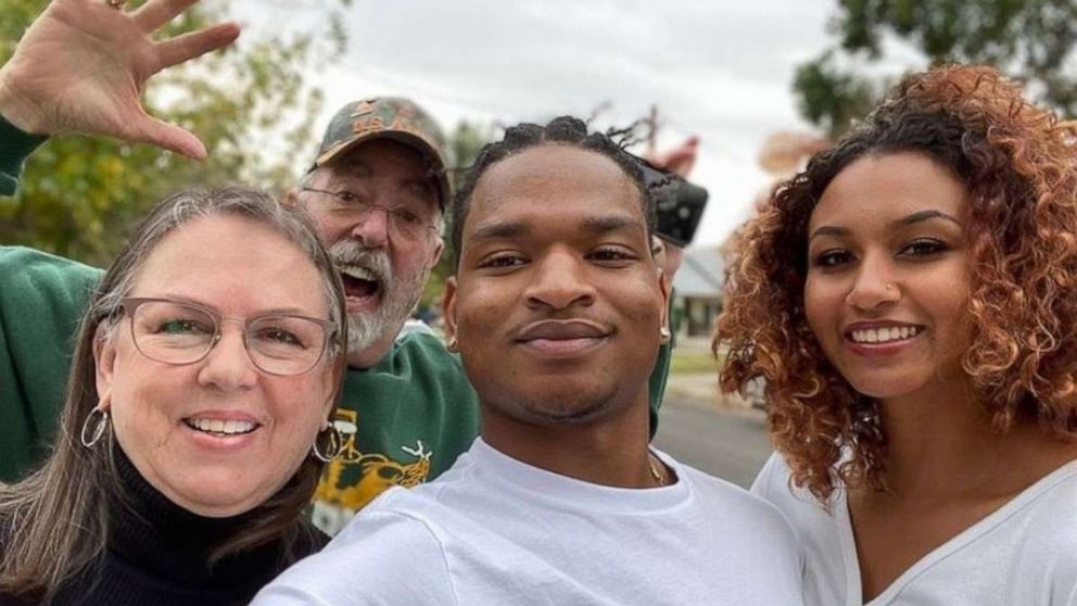 PHOTO: A viral Thanksgiving tradition began when Wanda Dench of Mesa, Arizona, now 63, thought she was texting her grandson to invite him to Thanksgiving when she actually texted Jamal Hinton, now 21.