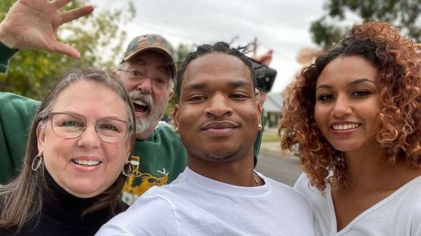 PHOTO: A viral Thanksgiving tradition began when Wanda Dench of Mesa, Arizona, now 63, thought she was texting her grandson to invite him to Thanksgiving when she actually texted Jamal Hinton, now 21.