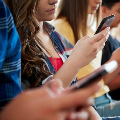 PHOTO: Students with cellphones in an undated stock photo. 