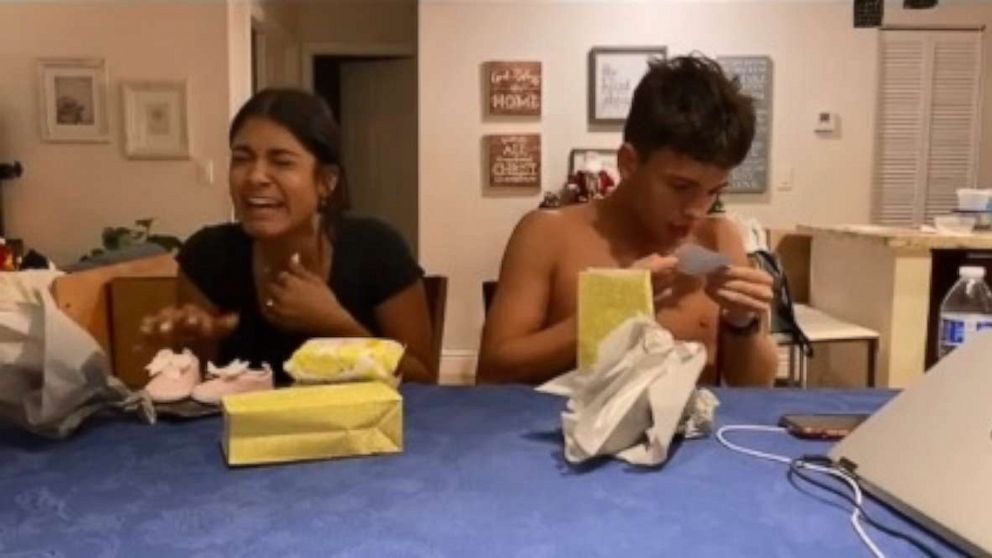 PHOTO: In a now-viral video seen by millions, Ana Mello, 20, of Coconut Creek, Florida, shared her and her 17-year-old brother Lucas' reaction onto TikTok after her parents' big reveal.