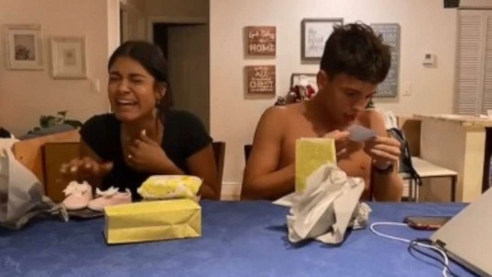 PHOTO: In a now-viral video seen by millions, Ana Mello, 20, of Coconut Creek, Florida, shared her and her 17-year-old brother Lucas' reaction onto TikTok after her parents' big reveal.