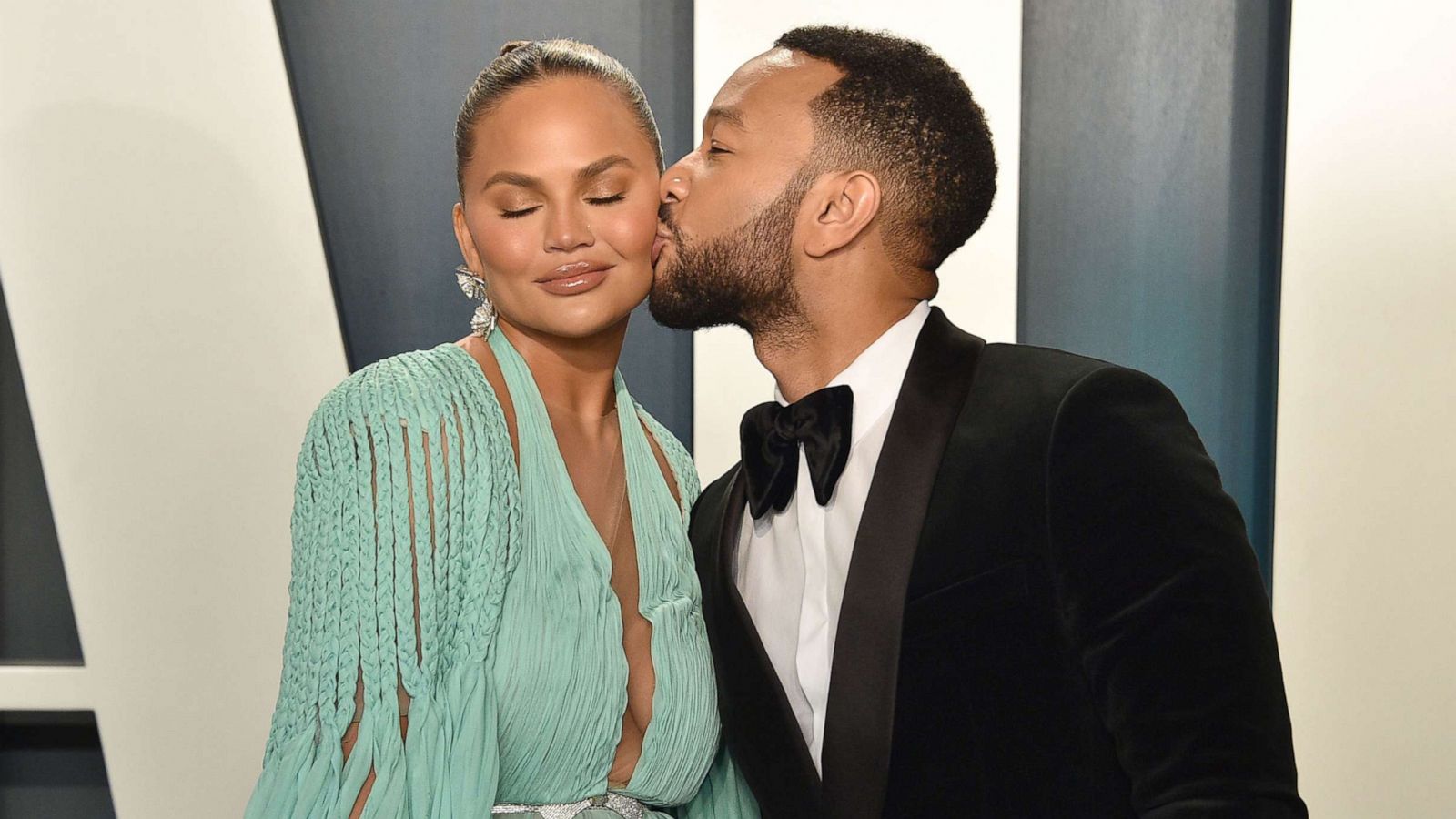 PHOTO: Chrissy Teigen and John Legend attend the 2020 Vanity Fair Oscar Party at Wallis Annenberg Center for the Performing Arts on Feb. 9, 2020 in Beverly Hills, Calif.