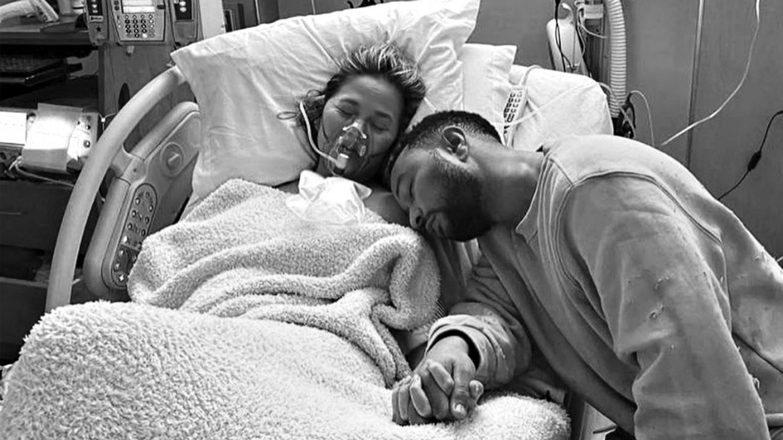 PHOTO: Chrissy Teigen shared this photo in an Instagram post and wrote that she and John Legend are in "deep pain" following a pregnancy loss.