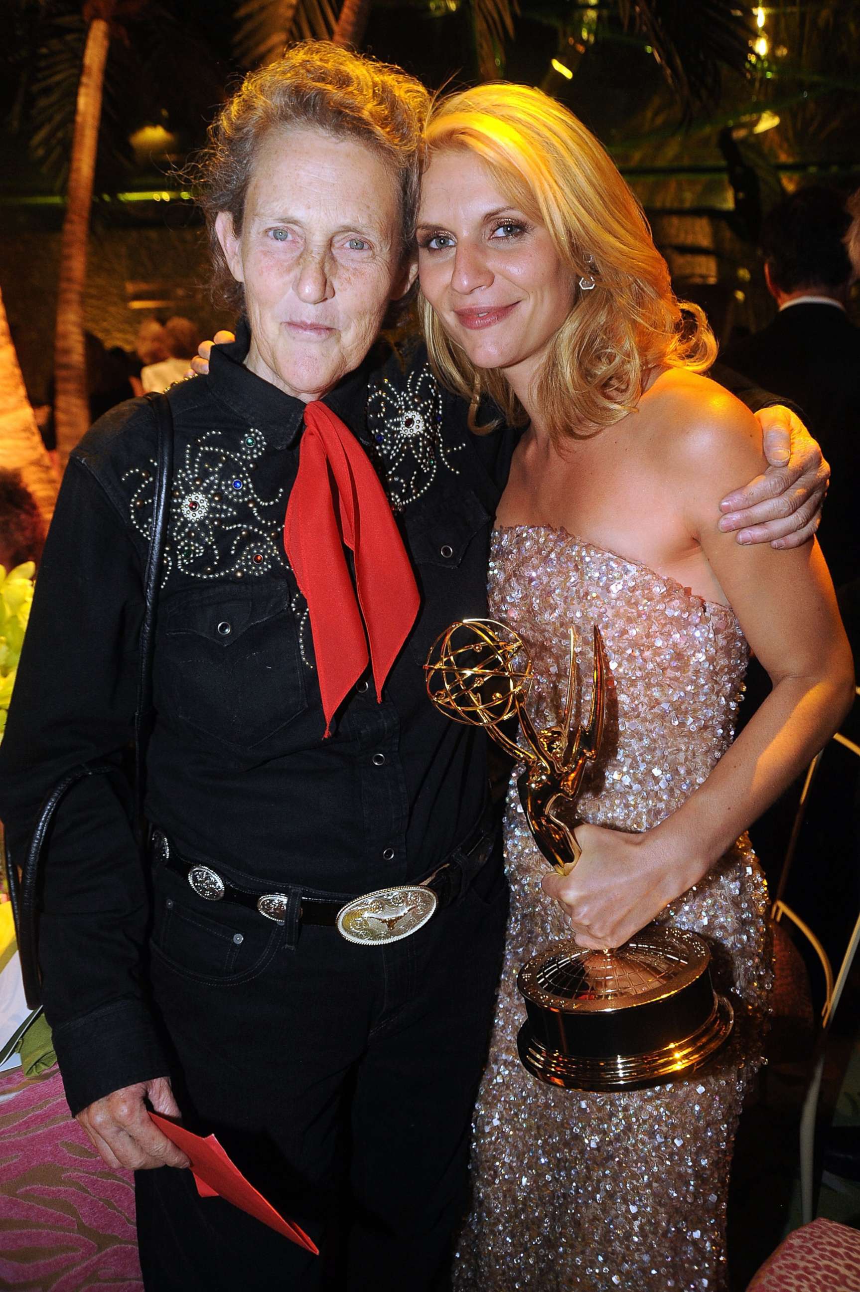 PHOTO: Temple Grandin and actress Claire Danes attend HBO's Annual Emmy Awards after party at the Pacific Design Center on Aug. 29, 2010 in West Hollywood, Calif.
