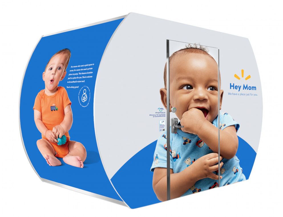PHOTO: A Mamava breastfeeding pod is available for use at a Walmart store.  Walmart plans to expand the number of Mamava breastfeeding pods in its U.S. stores.