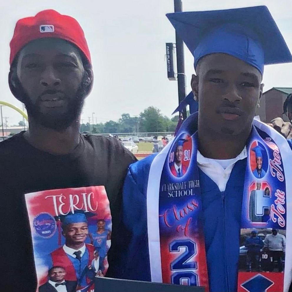 PHOTO: Teran Trotter celebrates his son's high school graduation on May 22, 2021.