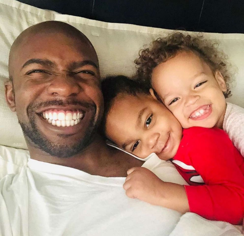 PHOTO: Jarius Joseph poses with son Ashton and daughter Aria in a photo posted to Instagram on Aug. 7, 2019. He said of the arrival of his two kids, "God's timing is perfect."