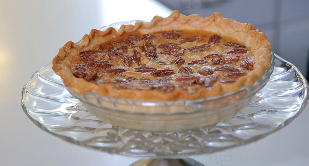 PHOTO: A white chocolate pecan pie is pictured as a Thanksgiving dessert.
