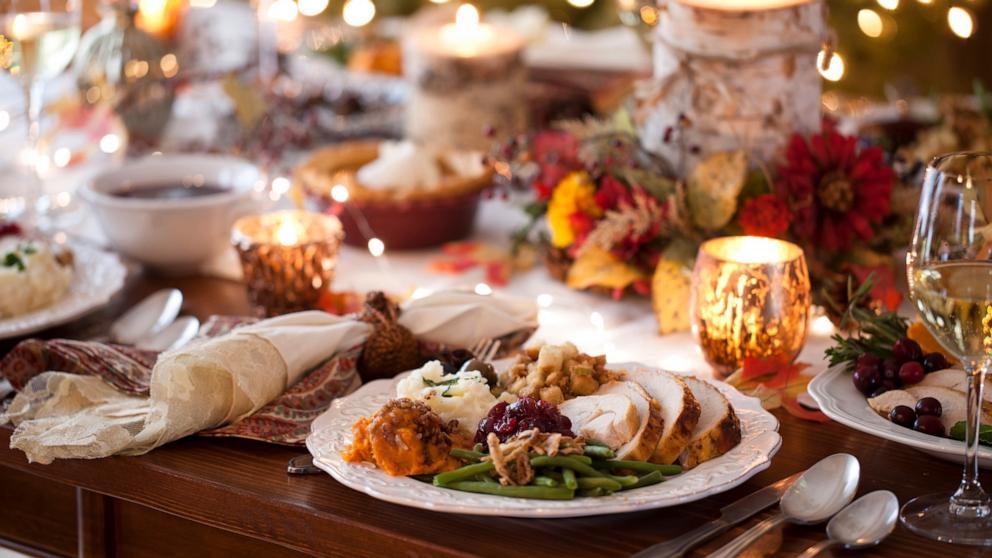 PHOTO: Stock image of a Thanksgiving dinner table.