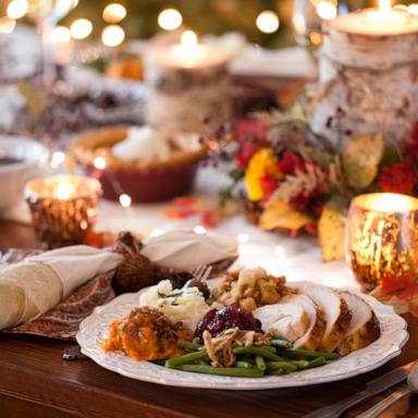 PHOTO: Stock image of a Thanksgiving dinner table.