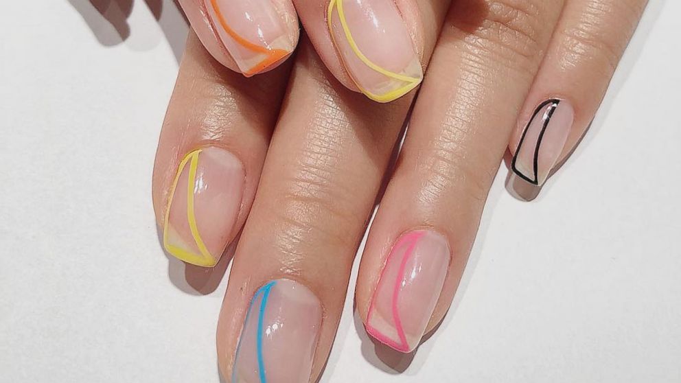 PHOTO: Negative space nails are the latest manicure trend taking over Instagram.