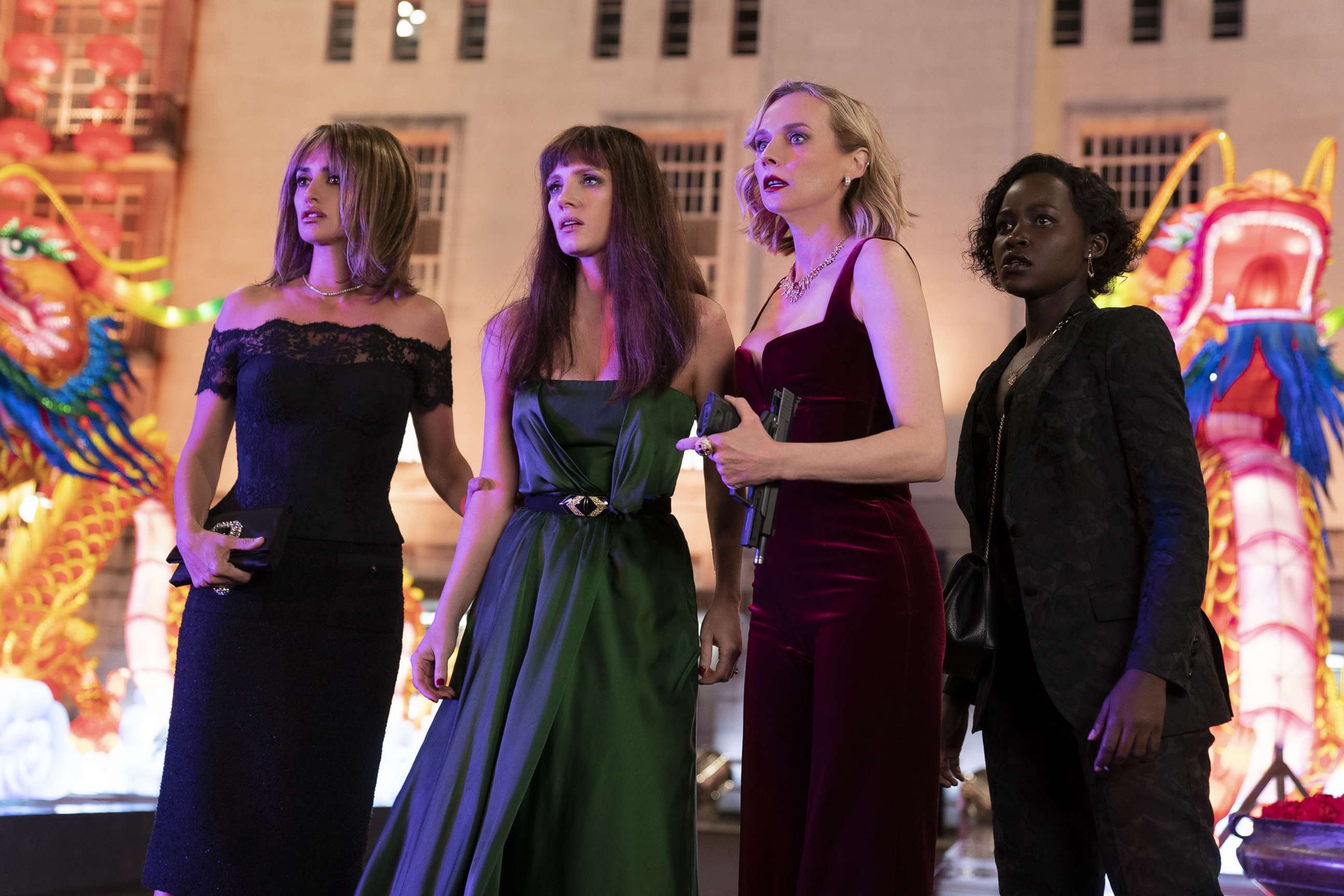 PHOTO: Graciela (Penélope Cruz), Mason "Mace" Brown (Jessica Chastain), Marie (Diane Kruger) and Khadijah (Lupita Nyong'o) in a scene in "The 355" movie.