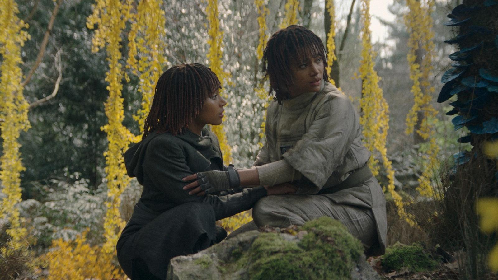 PHOTO: Osha Aniseya, left, and Mae Aniseya, both played by Amandla Stenberg, are seen in a still from Lucasfilm's "The Acolyte."