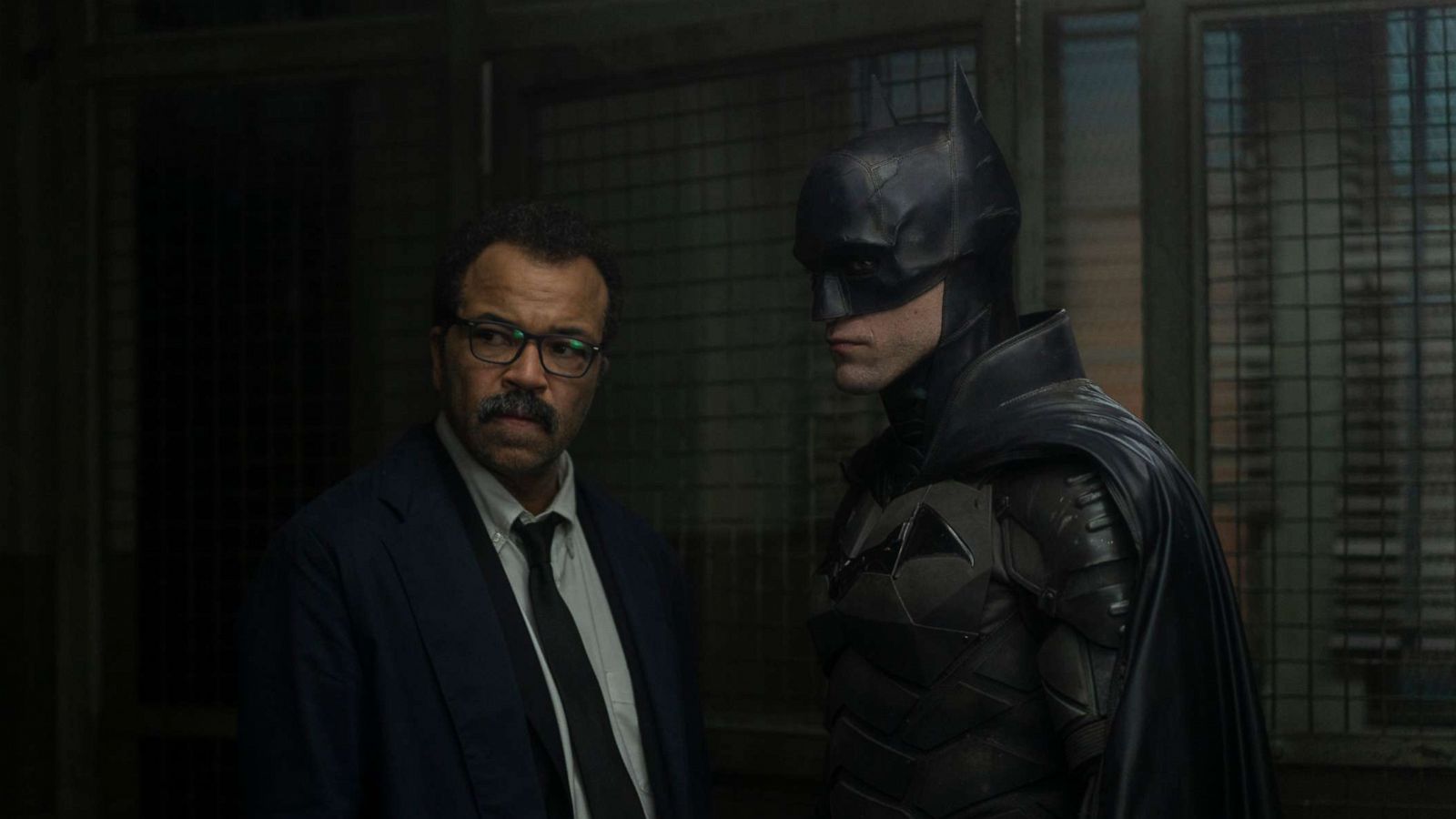 PHOTO: Jeffrey Wright, left, and Robert Pattinson in a scene from "The Batman."