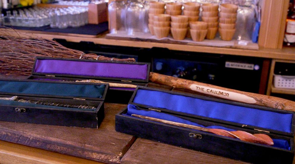 PHOTO: Each wizard and witch gets a wand to use during their experience at The Cauldron. 