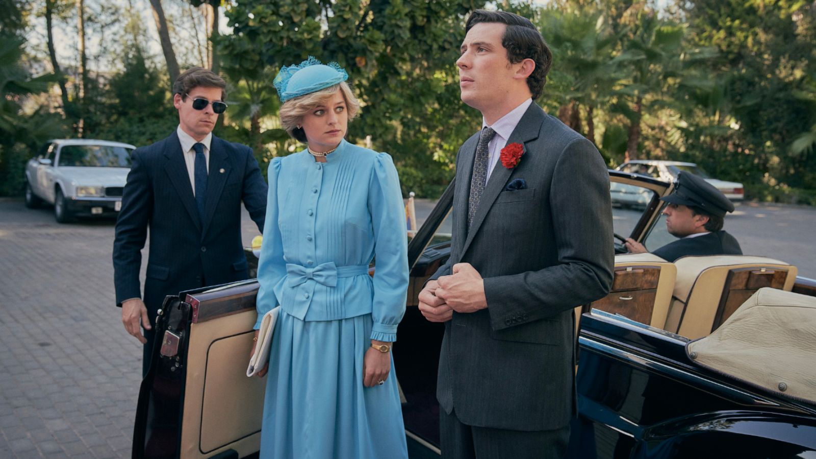 PHOTO: Emma Corrin and Josh O'Connor are shown as Princess Diana and Prince Charles in The Crown on Netflix.