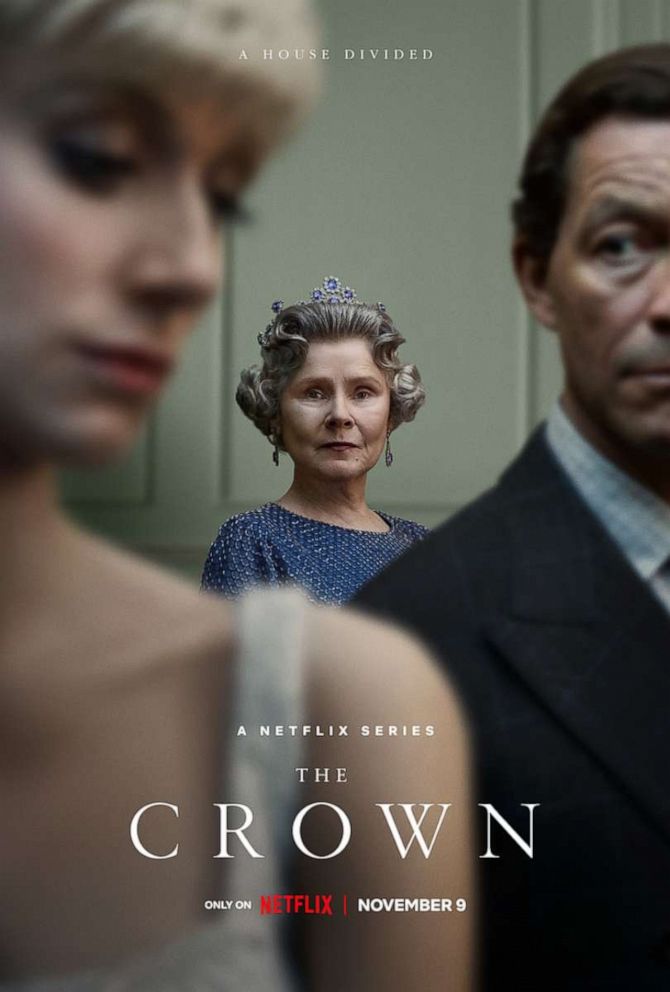 PHOTO: Elizabeth Debicki, Imelda Staunton, and Dominic West are featured in the Season 5 of the series "The Crown".