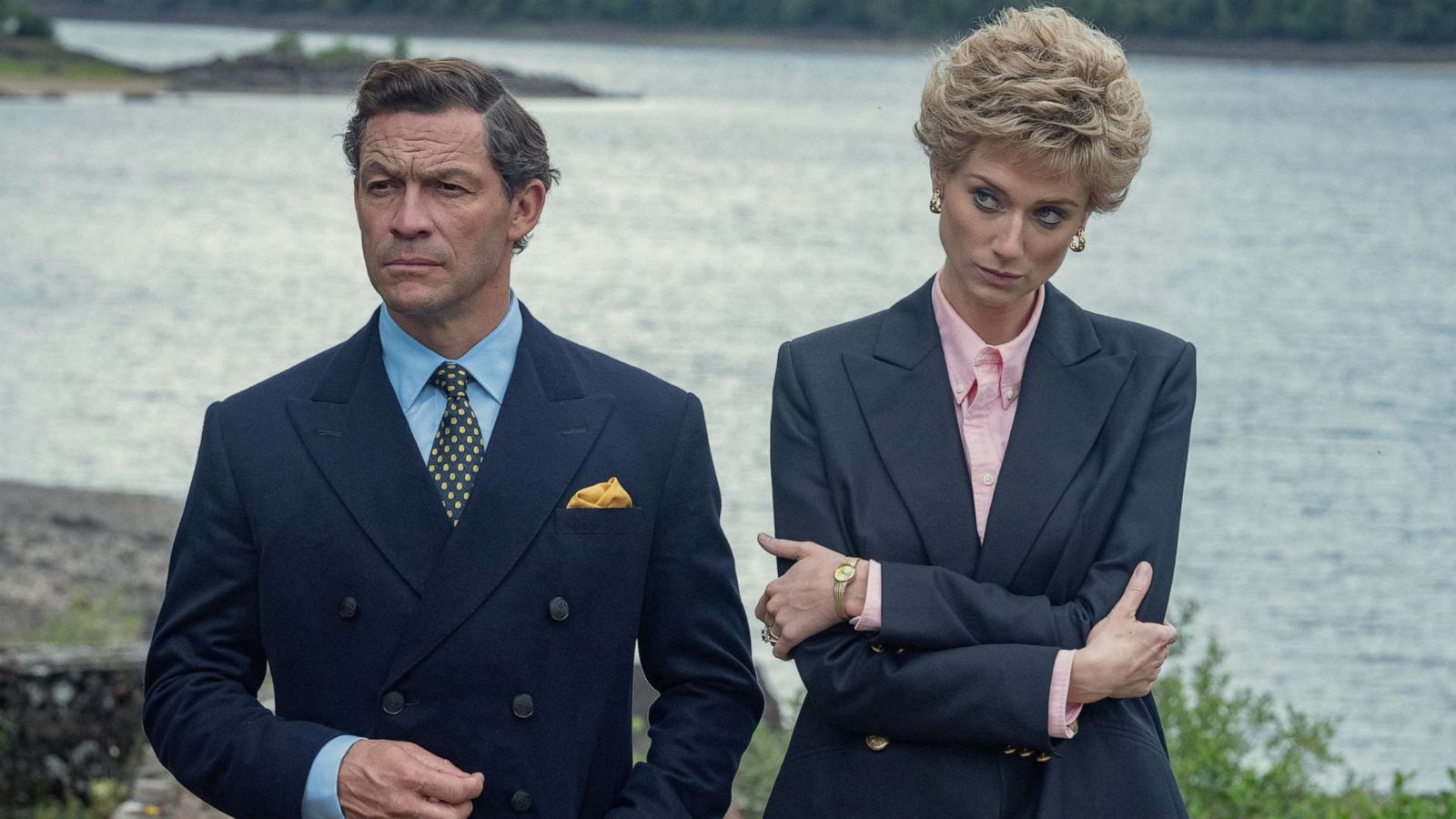 PHOTO: Dominic West as Prince Charles and Elizabeth Debicki as Diana in Season 5 of "The Crown."